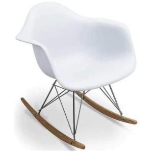 Eames Replica RAR Rocker Rocking Chair - White