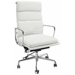 Eames Replica Soft Pad Management Office Chair - High Back - White