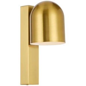 Echo Contemporary Wall Lamp Light Metal Antique Gold Polished