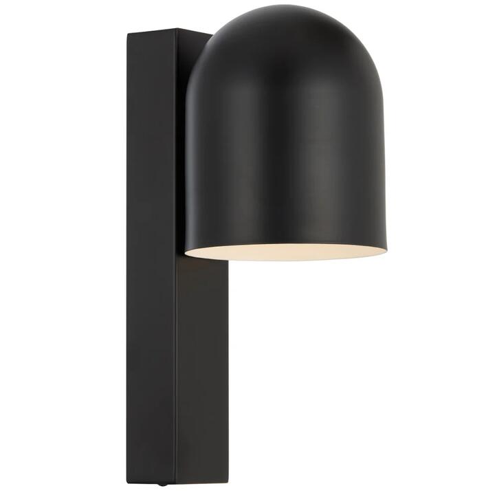Echo Contemporary Wall Lamp Light Metal Black Matte