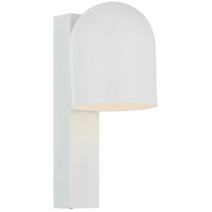 Echo Contemporary Wall Lamp Light Metal White Matte