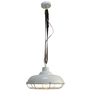 Edra Caged Belt Hanging Pendant Lamp - White