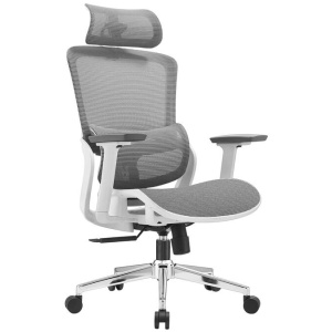 Elena High Back Full Mesh Ergonomic Office Chair In Grey