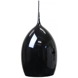 Elena Metal Wine Glass Cord Drop Pendant Light Lamp Reflective Finish - Glossy Black
