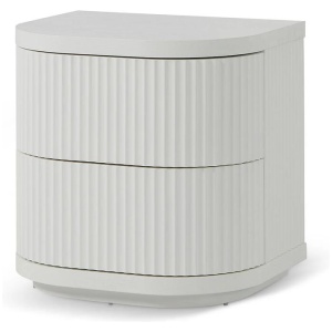 Elino Bedside Table - Full White by Interior Secrets - AfterPay Available