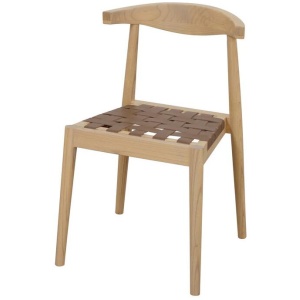 Elliot Leather Dining Chair (Natural)