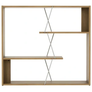 Eloise Modern Scandinavian 3-Tier Bookcase Display Shelf - Oak