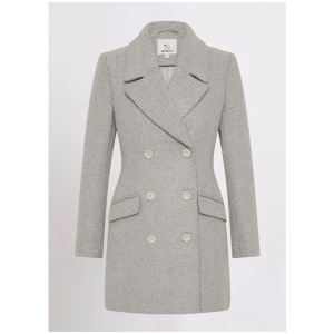 Elsa Wool Blend Twill Coat