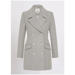 Elsa Wool Blend Twill Coat