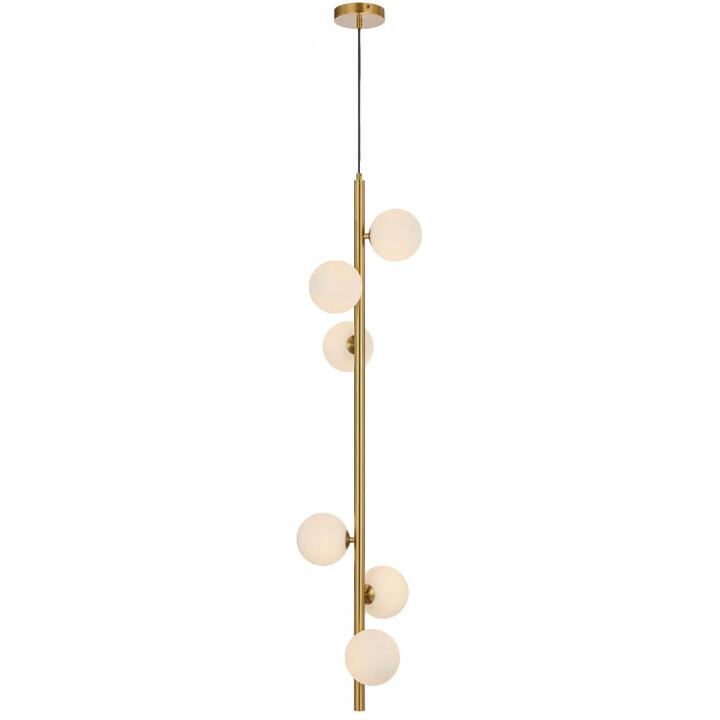 Elson Modern Pendant Hanging Lamp Light Metal Glass Antique Gold Opal Matt Polished