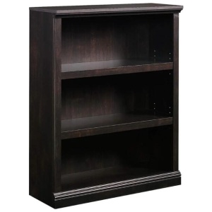 Emalie Modern Classic Wooden 3-Tier Bookcase Display Bookshelves Estate Black