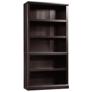 Emalie Modern Classic Wooden 5-Tier Bookcase Display Bookshelves Estate Black