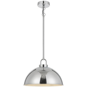 Emerson Vintage Pendant Hanging Lamp Light Metal Chrome Chrome