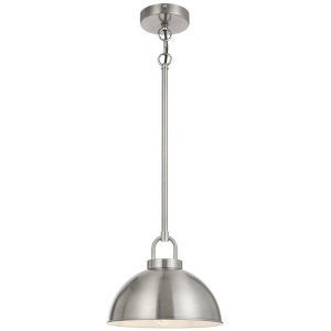 Emerson Vintage Pendant Hanging Lamp Light Metal Nickel Gloss