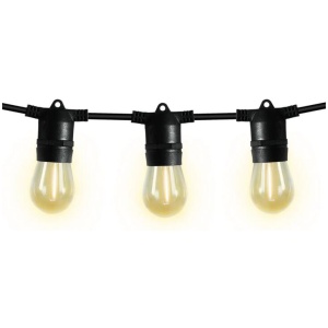 Emitto 17m Festoon String Lights Solar Powered Xmas Party Waterproof outdoor