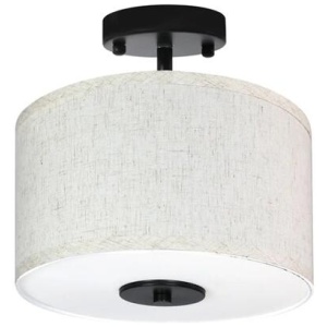 Emitto Ceiling Pendant Light 28cm Led Modern Lamp Home Lighting Linen Shade