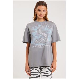 Ena Pelly Ep Python Tee Washed Grey