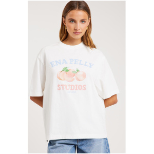 Ena Pelly Peaches Tee Vintage White