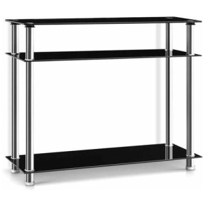 Entry Hall Console Table - Black & Silver