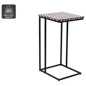 Enzo Bone Inlay End Lamp Side Table