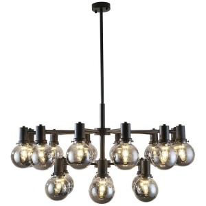 Escoda Modern Pendant Hanging Lamp Light Metal Black Smoke