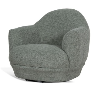 Esmora Swivel Armchair - Coral Light Green by Interior Secrets - AfterPay Available