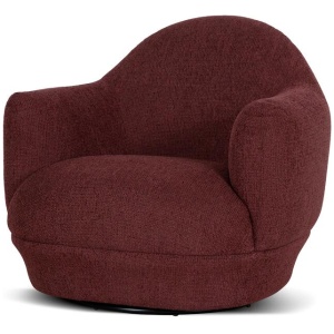 Esmora Swivel Armchair - Rustic Red by Interior Secrets - AfterPay Available