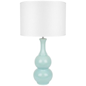 Estelle Classic Poittery Wheel Ceramic Table Lamp Light Green