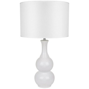 Estelle Classic Poittery Wheel Ceramic Table Lamp Light White