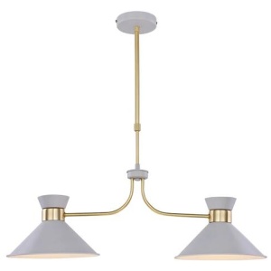 Eva 2-Lights Modern Pendant Lamp Light White