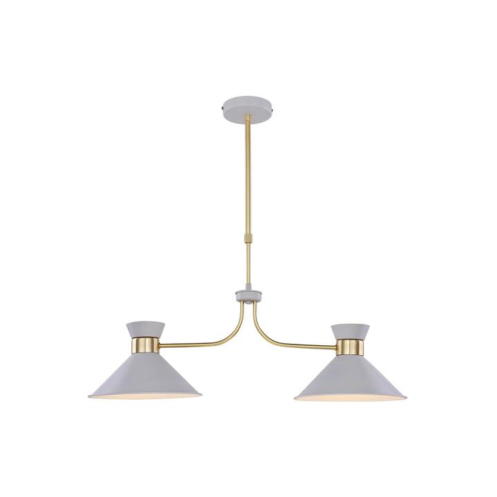 Eva 2-Lights Modern Pendant Lamp Light White