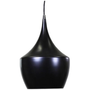 Eva Elegant Metal Wine Glass Pendant Light Lamp - Matte Black