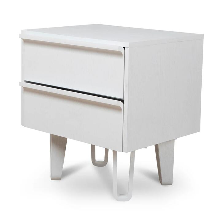 Evans Bedside Table - Full White by Interior Secrets - AfterPay Available