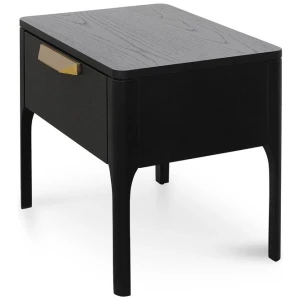 Ex Display - Allison Wooden Bedside Table - Black by Interior Secrets - AfterPay Available
