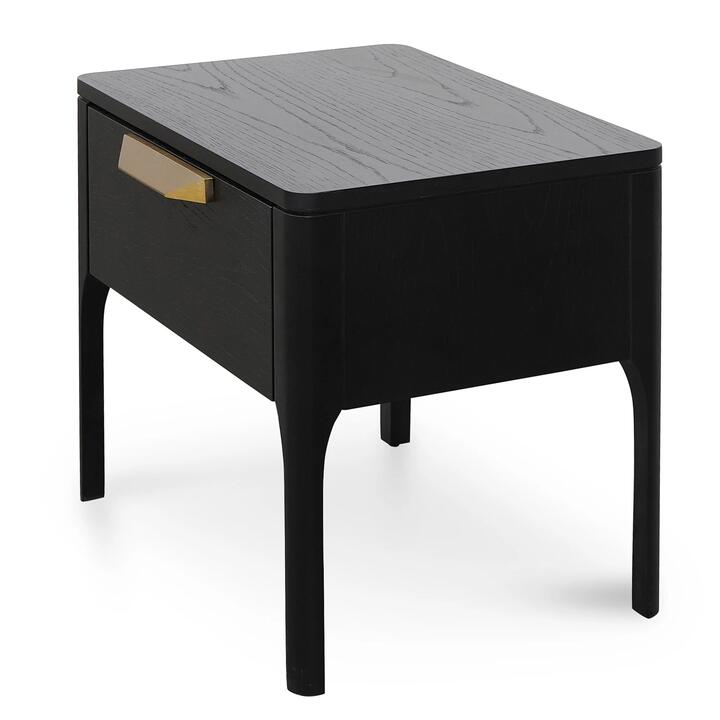 Ex Display - Allison Wooden Bedside Table - Black by Interior Secrets - AfterPay Available