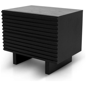 Ex Display - Alvarus Bedside Table - Full Black by Interior Secrets - AfterPay Available