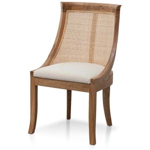 Ex Display - Arla Dining Chair - Light Beige by Interior Secrets - AfterPay Available