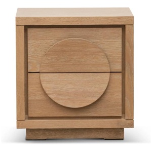 Ex Display - Bonnie Bedside Table - Dusty Oak by Interior Secrets - AfterPay Available