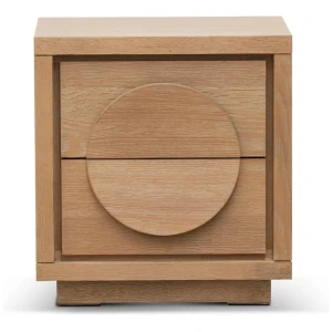 Ex Display - Bonnie Bedside Table - Dusty Oak by Interior Secrets - AfterPay Available