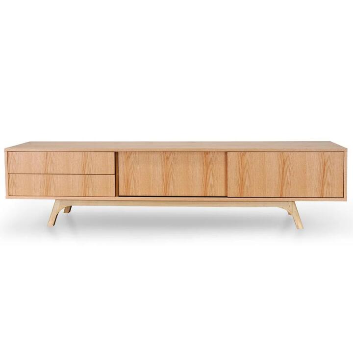 Ex Display - Ella Scandinavian 2.1m TV Entertainment Unit - Natural by Interior Secrets - AfterPay Available