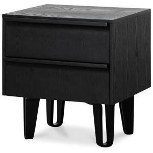 Ex Display - Evans Bedside Table - Full Black by Interior Secrets - AfterPay Available