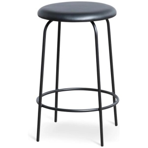 Ex Display - Genaro 65cm Bar stool - Black by Interior Secrets - AfterPay Available