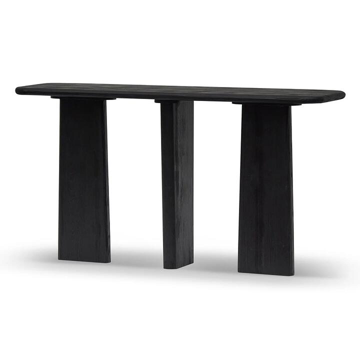 Ex Display - Herrera 1.6m Console Table - Full Black by Interior Secrets - AfterPay Available