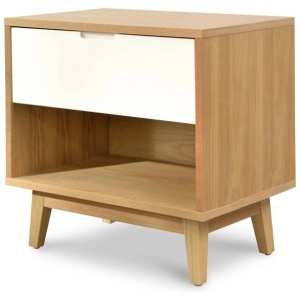 Ex Display - Iris Bedside Table - Natural by Interior Secrets - AfterPay Available