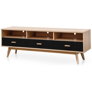 Ex Display - Jerald 180cm Wooden TV Entertainment Unit - Natural by Interior Secrets - AfterPay Available