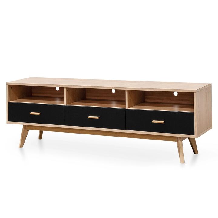 Ex Display - Jerald 180cm Wooden TV Entertainment Unit - Natural by Interior Secrets - AfterPay Available