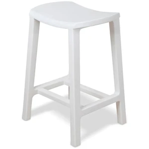 Ex Display - Judy 62cm Bar Stool - White by Interior Secrets - AfterPay Available