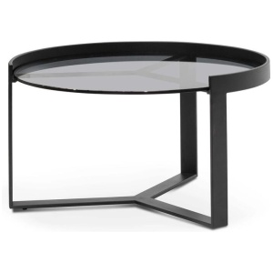 Ex Display - Marcel 70cm Glass Round Coffee Table - Medium by Interior Secrets - AfterPay Available