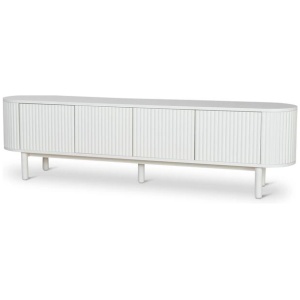 Ex Display - Melita 2m TV Entertainment Unit - Warm White by Interior Secrets - AfterPay Available