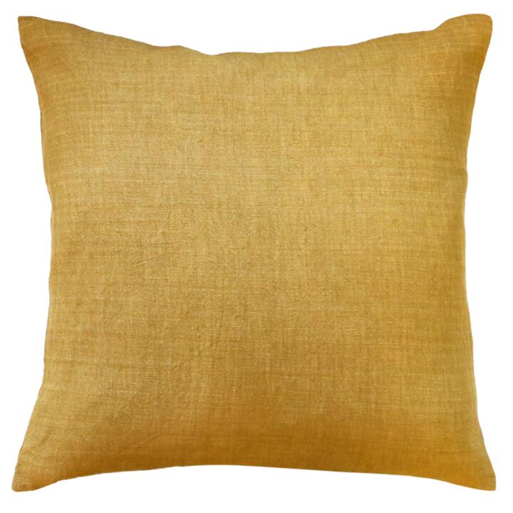Ex Display - Ollo Adria Linen & Cotton Cushion - Mustard by Interior Secrets - AfterPay Available